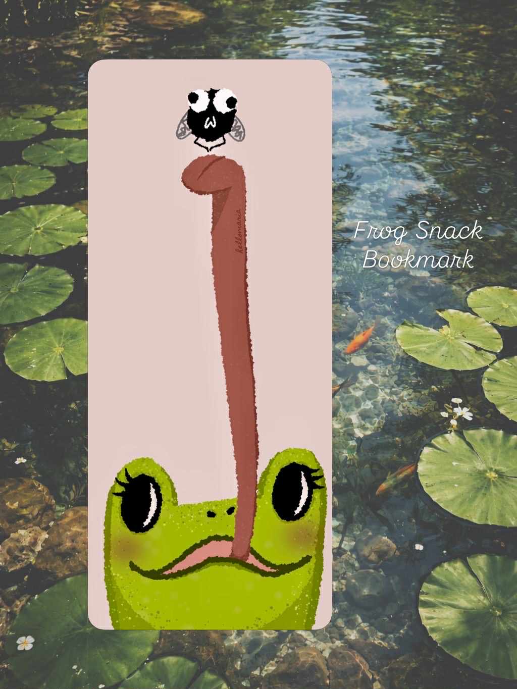 Bookmark - Frog Snack