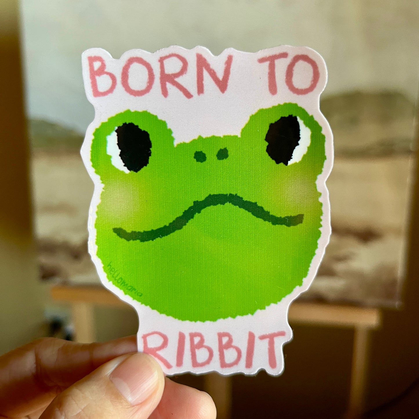 Sticker - Born To Ribbit