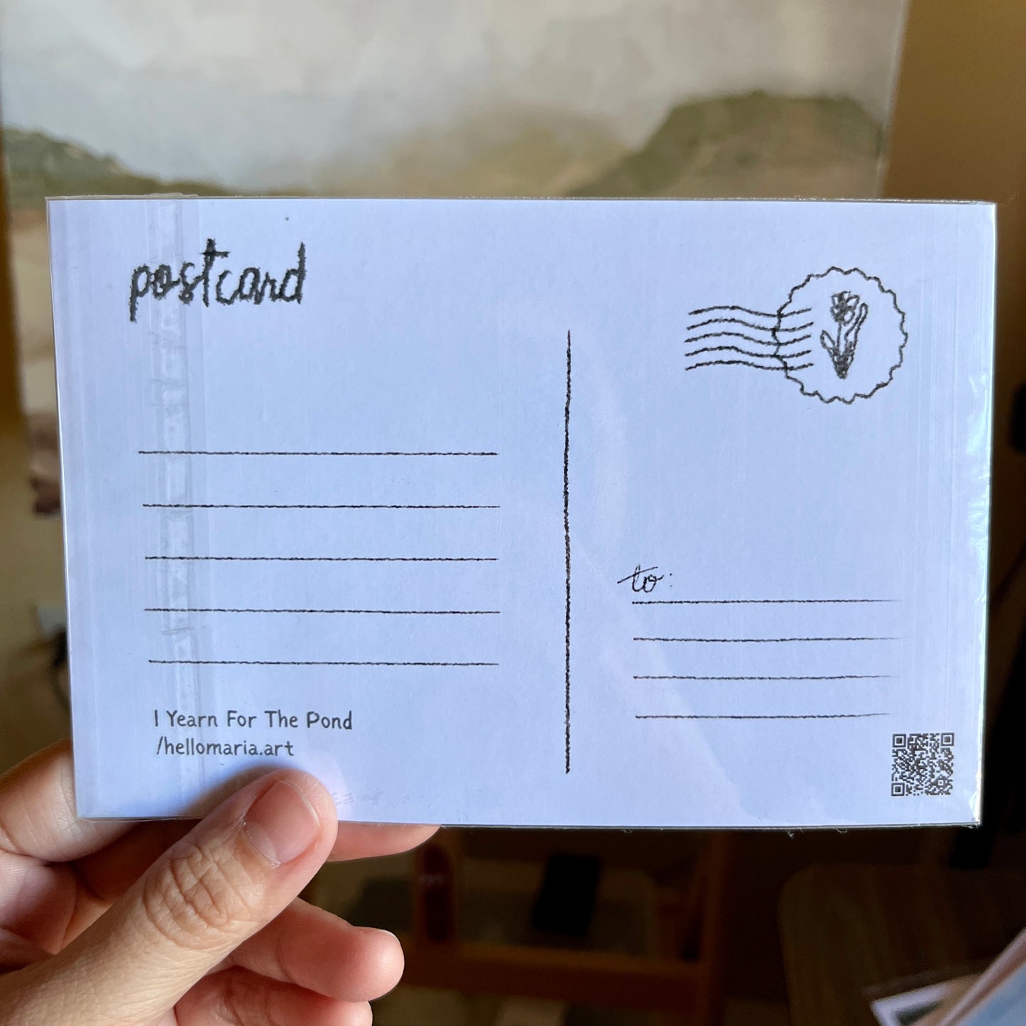 Postcard - I Yearn For The Pond