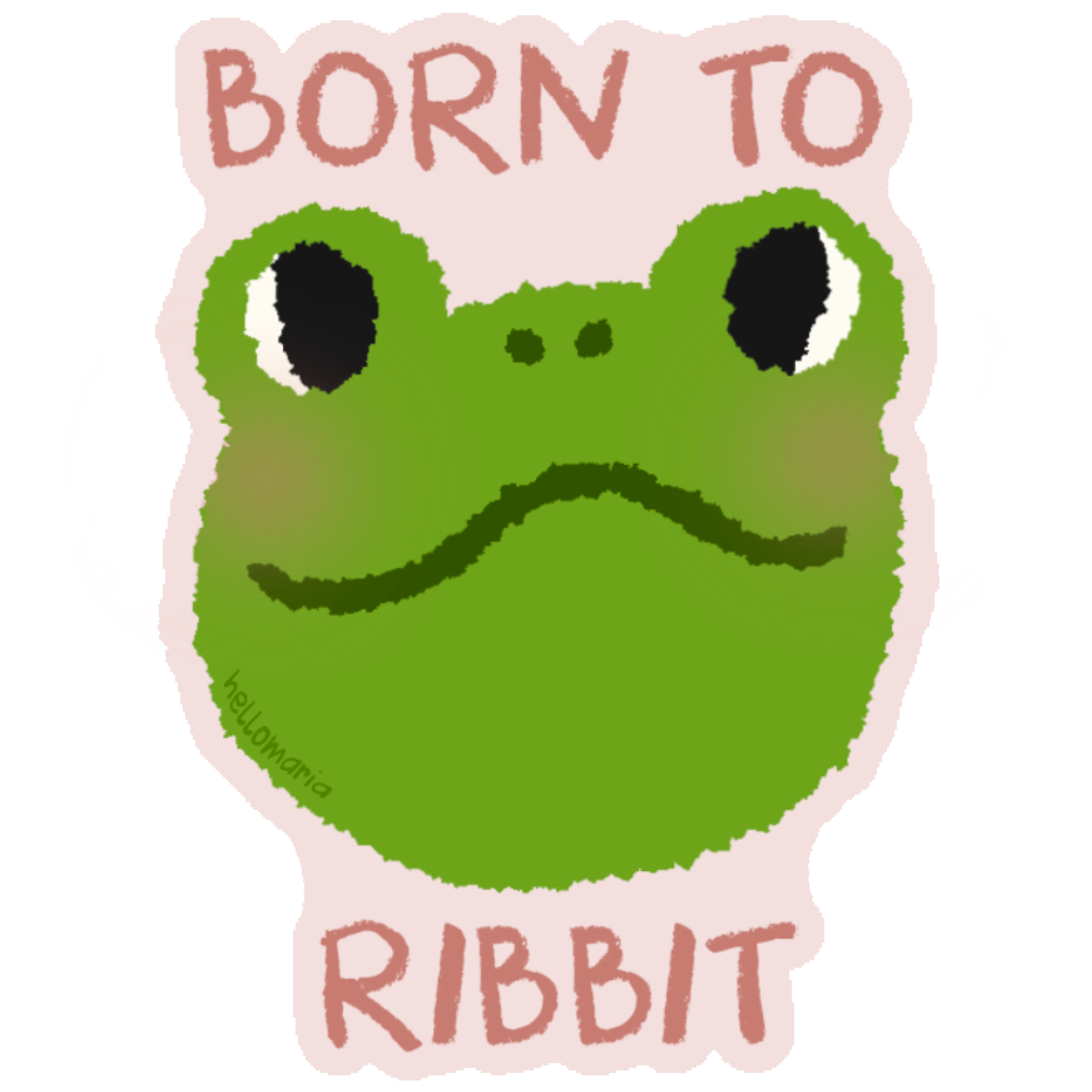 Sticker - Born To Ribbit