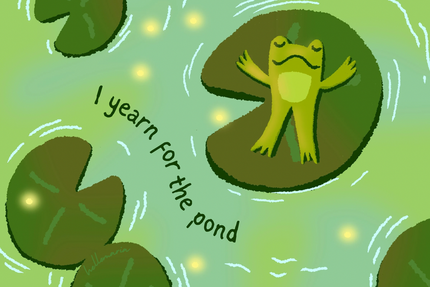 Postcard - I Yearn For The Pond